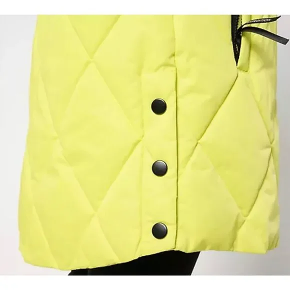 Arctic Expedition Large Diamond Quilted Parka Removable Hood Ancient Water NWOT - Picture 7 of 8